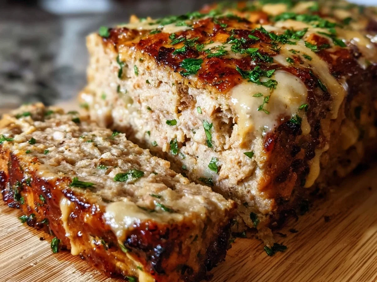Garlic Parmesan Chicken Meatloaf: Tender & Flavorful - Featured Image