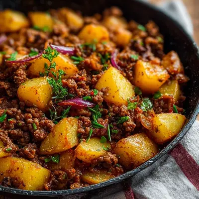 Ground Beef & Potatoes: Hearty High Protein Meal