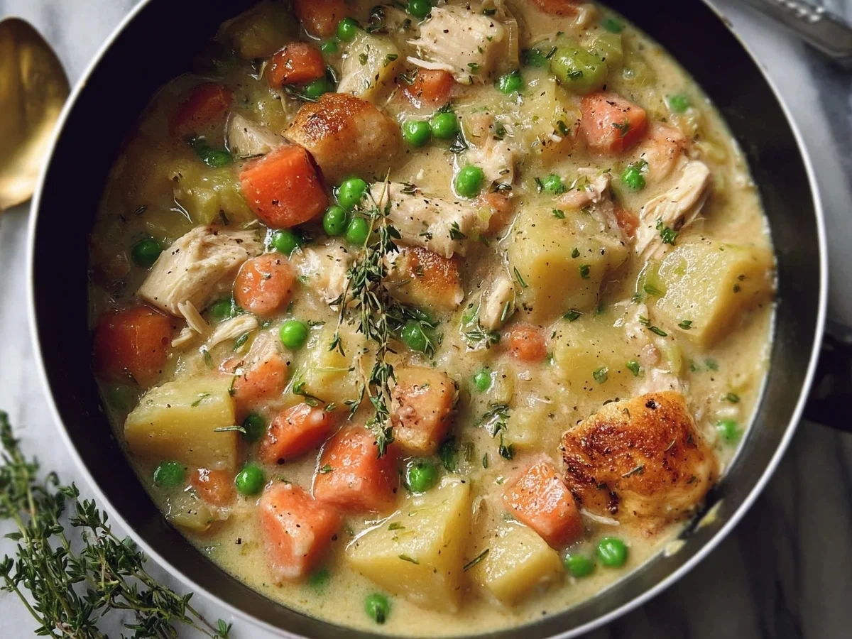 Healthy Chicken Pot Pie Soup: Protein Comfort Meal - Featured Image