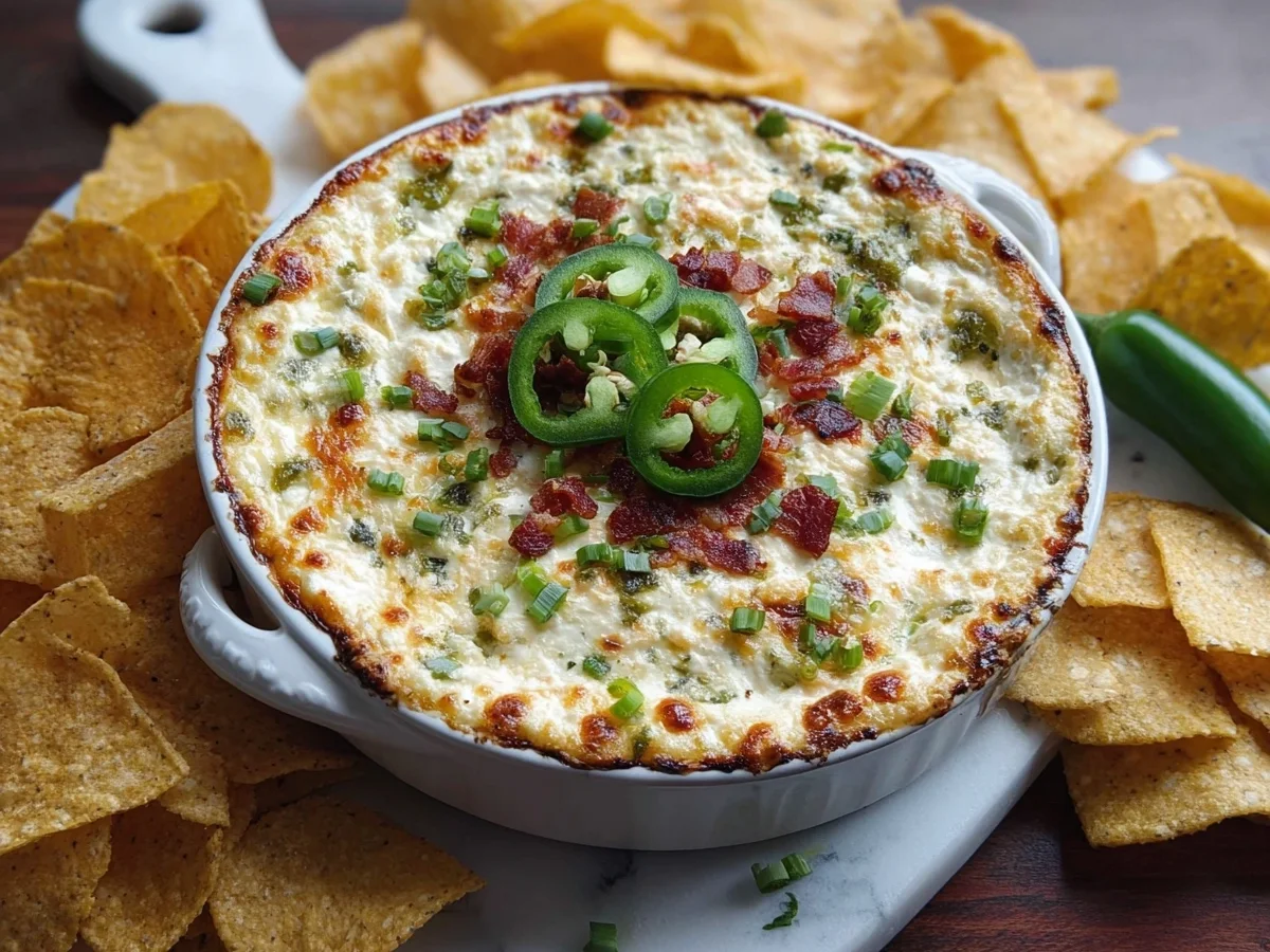 Healthy Cottage Cheese Jalapeño Popper Dip - Featured Image