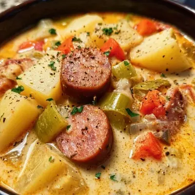 Hearty Cajun Slow Cooker Potato Soup