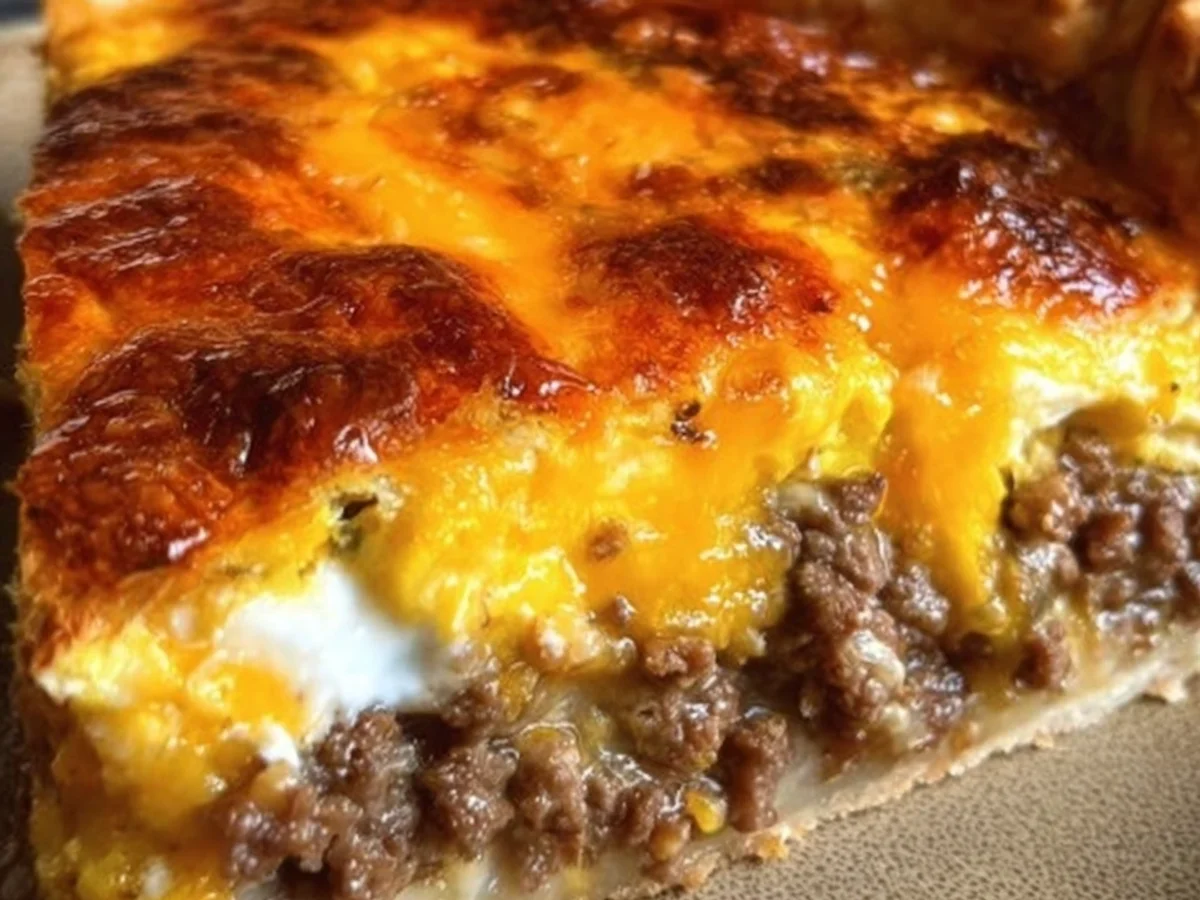 Hearty Cheeseburger Pie for Easy Dinner - Featured Image