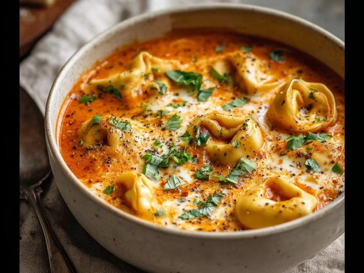 Hearty Cheesy Tomato Tortellini Soup for Easy Dinners - Featured Image