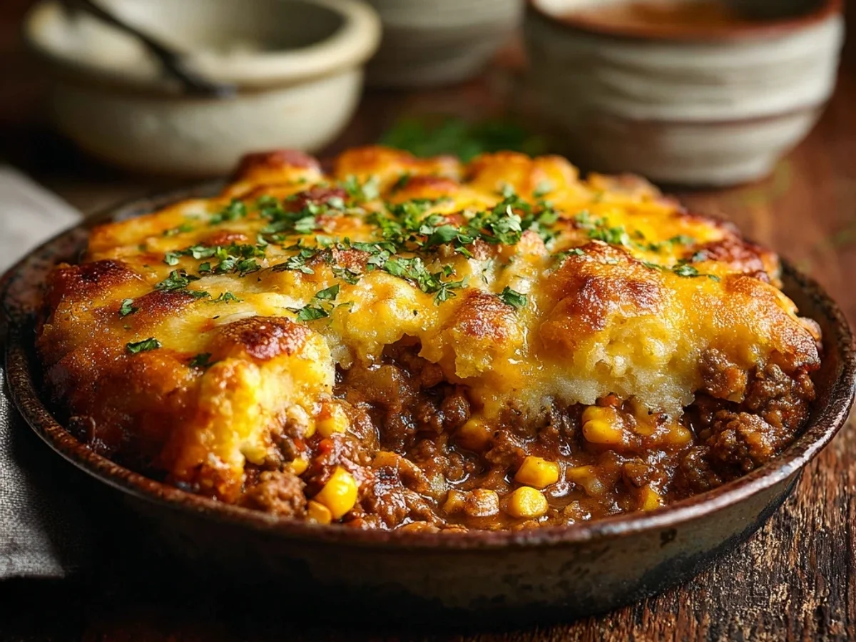 Hearty Cowboy Casserole: Skillet Beef & Bean Bake - Featured Image