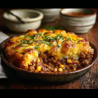 Hearty Cowboy Casserole: Skillet Beef & Bean Bake