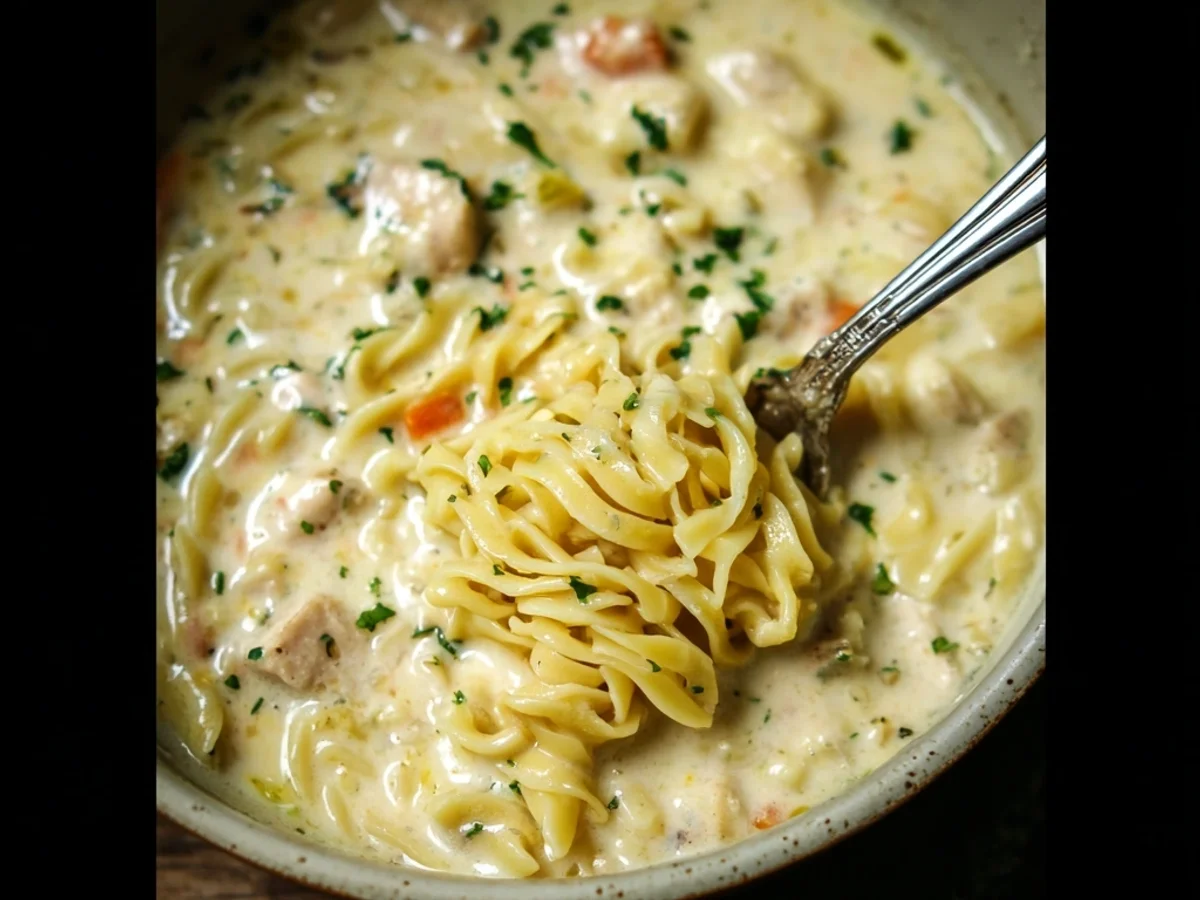 Hearty Crack Chicken Noodle Soup for Comfort - Featured Image