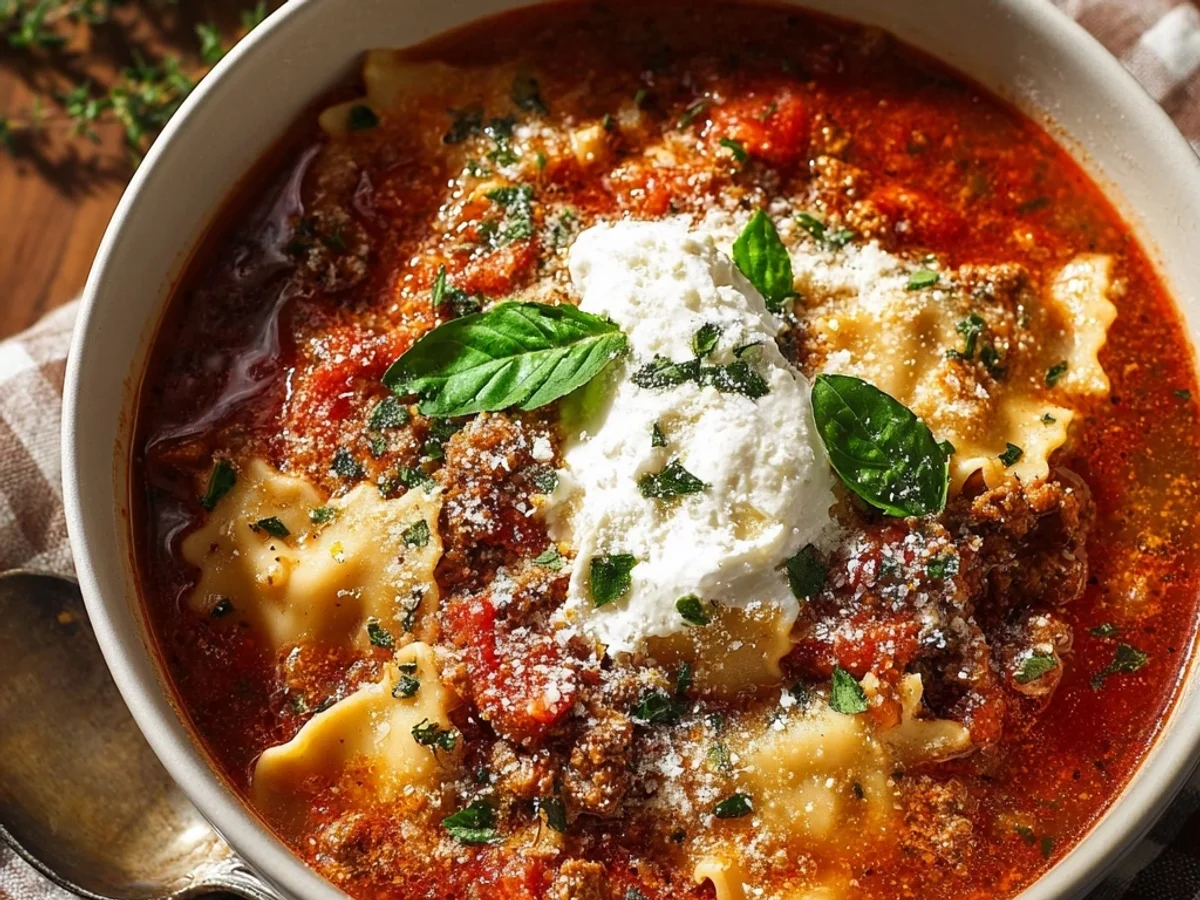 Hearty Crockpot Lasagna Soup: Weeknight Wonder - Featured Image
