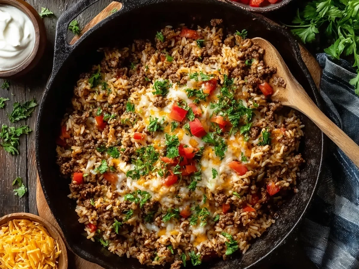 Hearty Ground Beef and Rice Skillet: Quick Weeknight Meal - Featured Image