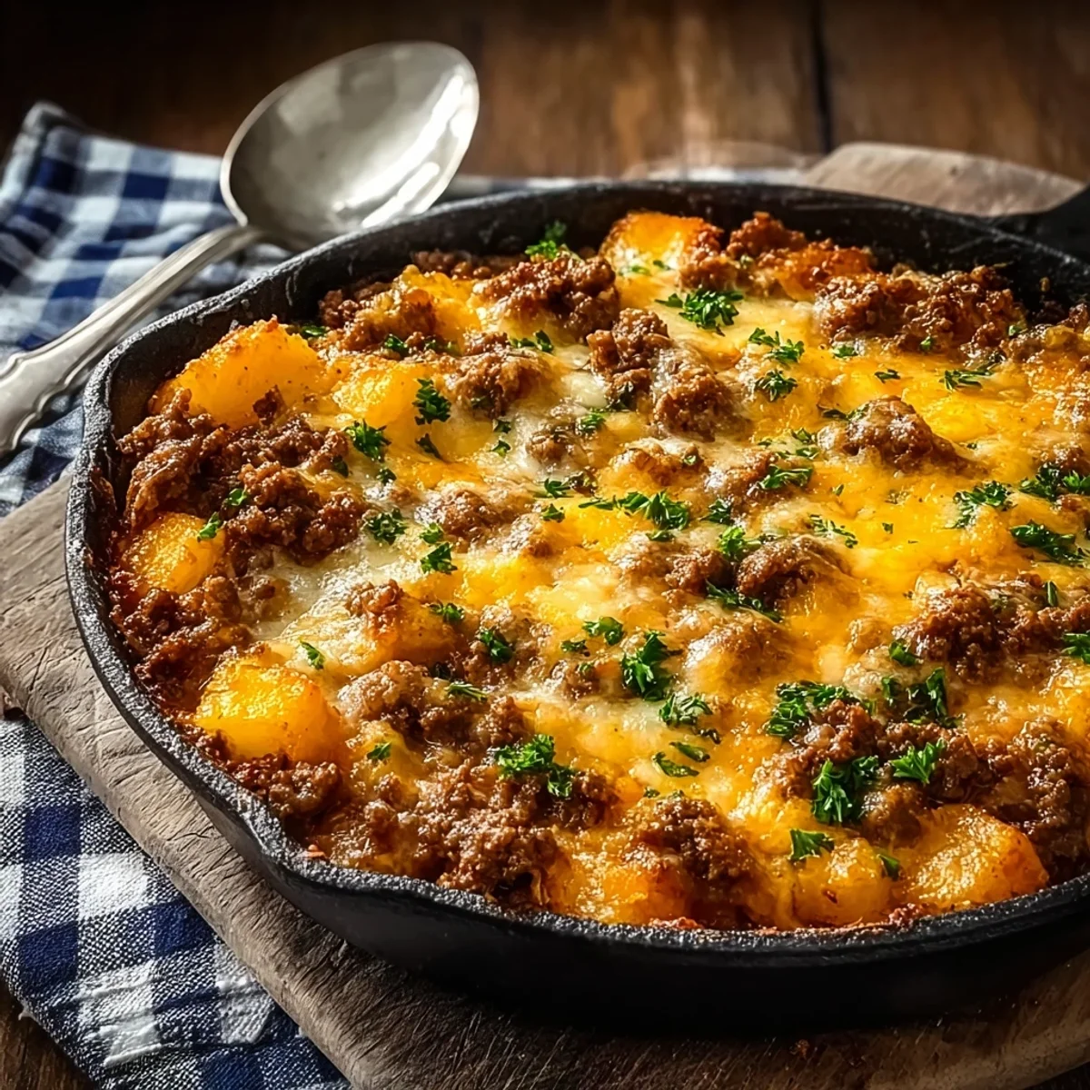 Hearty Ground Beef Hobo Casserole