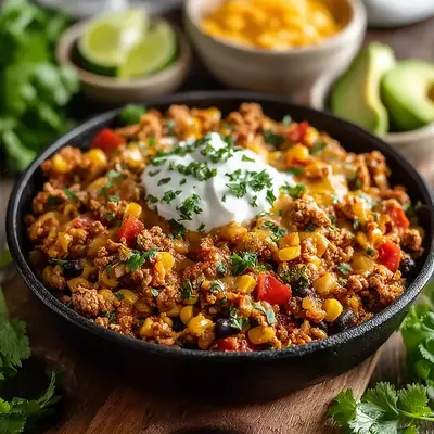 Hearty Ground Turkey Taco Skillet: Quick Weeknight Dinner