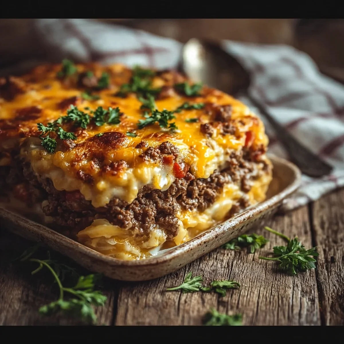 Hearty Hamburger Supreme Casserole Bake