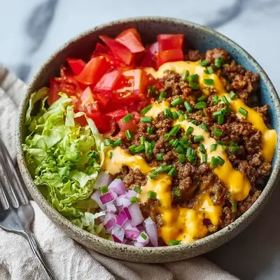 Hearty High Protein Cheeseburger Bowls for Weeknights