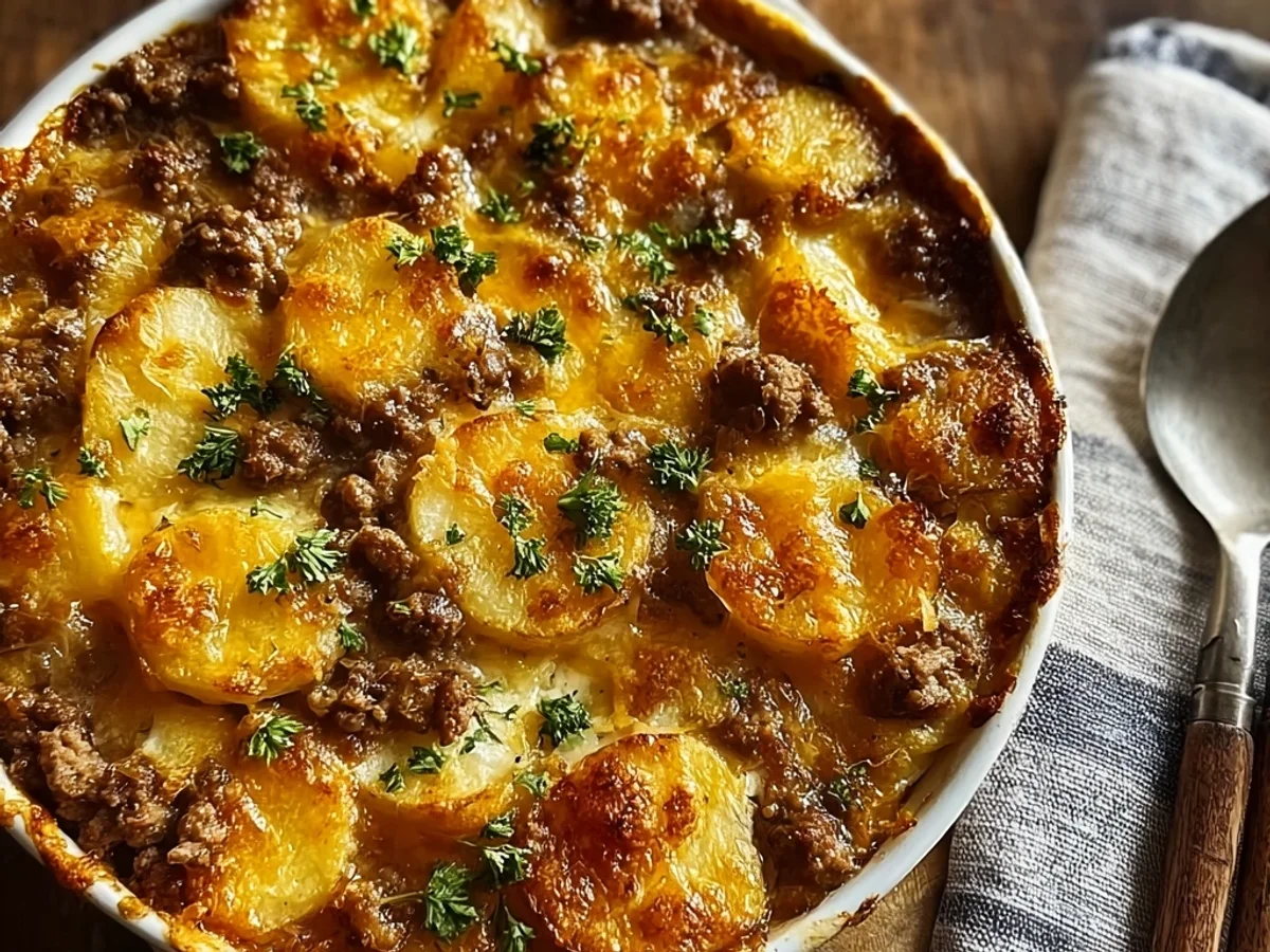 Hearty Hobo Casserole Ground Beef Bake for Family - Featured Image