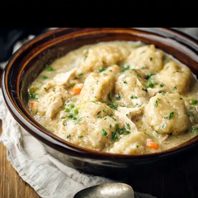 Hearty Slow Cooker Chicken and Dumplings