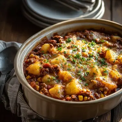 Hearty Slow Cooker Cowboy Casserole Recipe