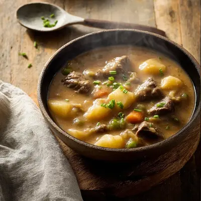 Hearty Steak and Potato Soup Recipe: A Rustic Comfort Bowl