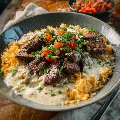 Hearty Steak Queso Rice: Skillet Dinner Bliss