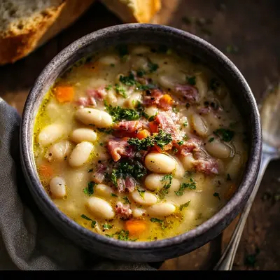 Hearty White Bean Soup with Turkey Ham: A Comfort Bowl