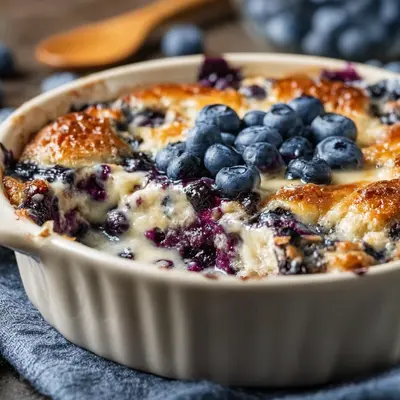 High-Protein Blueberry Cottage Cheese Breakfast Bake