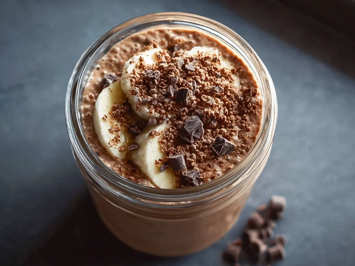 High Protein Brownie Batter Overnight Oats - Featured Image