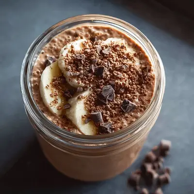 High Protein Brownie Batter Overnight Oats