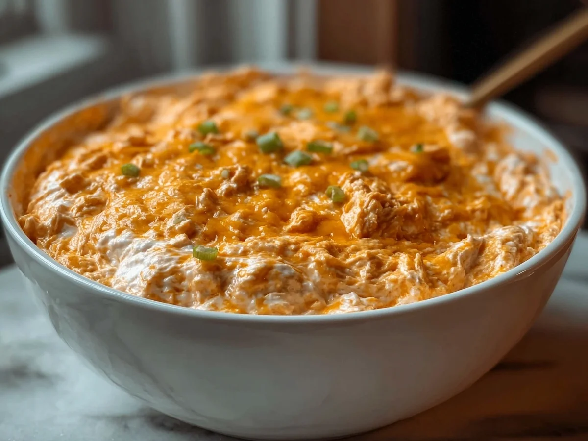 High-Protein Buffalo Chicken Dip with Cottage Cheese - Featured Image