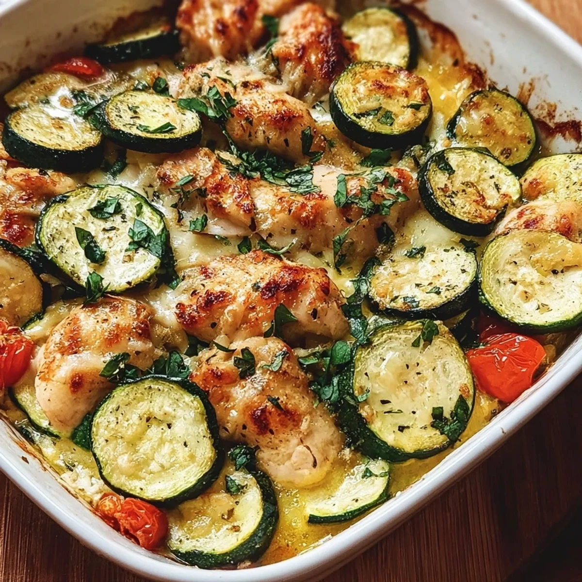 High Protein Chicken Zucchini Bake for Easy Weeknight Dinners