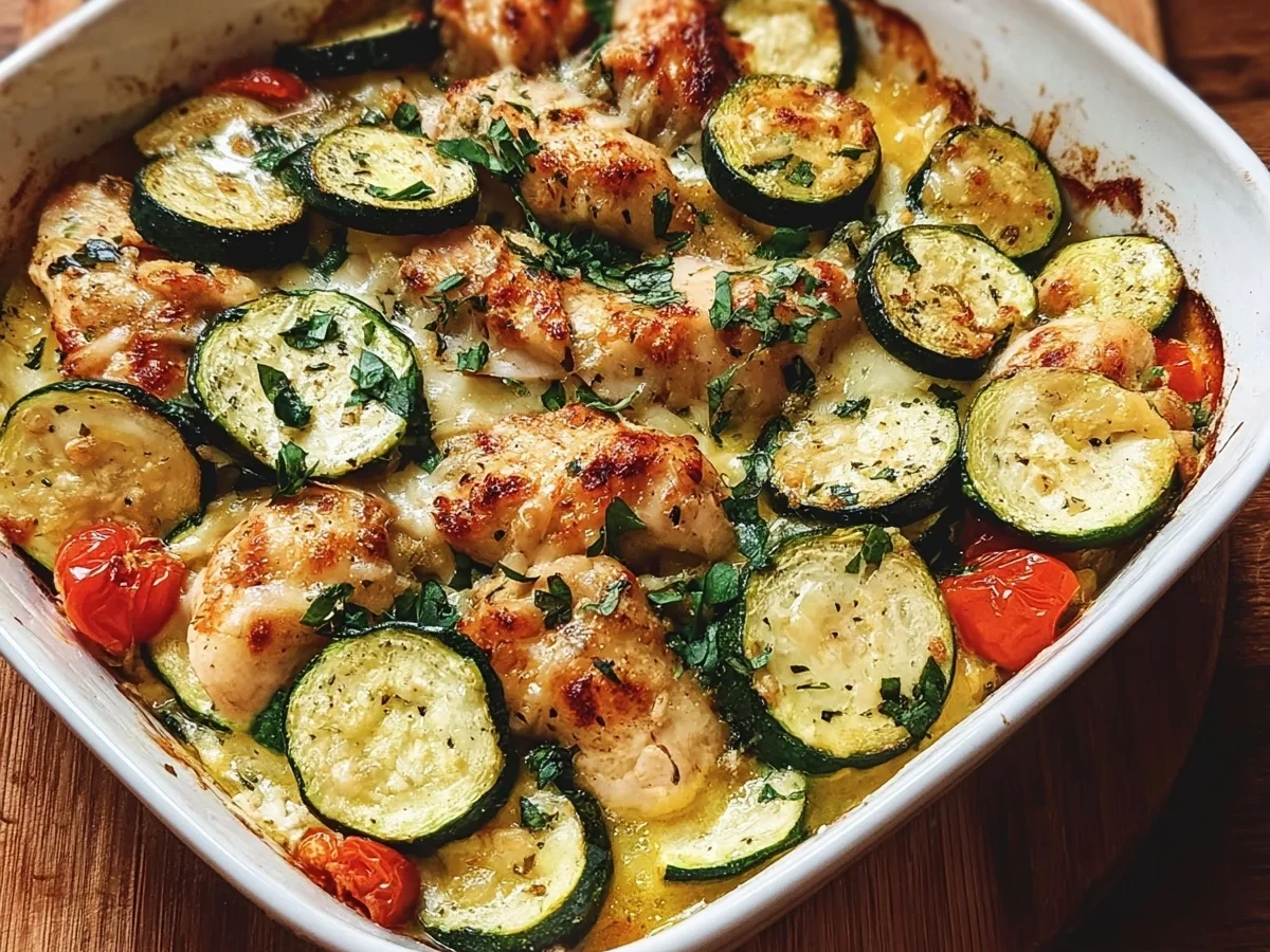 High Protein Chicken Zucchini Bake for Easy Weeknight Dinners - Featured Image