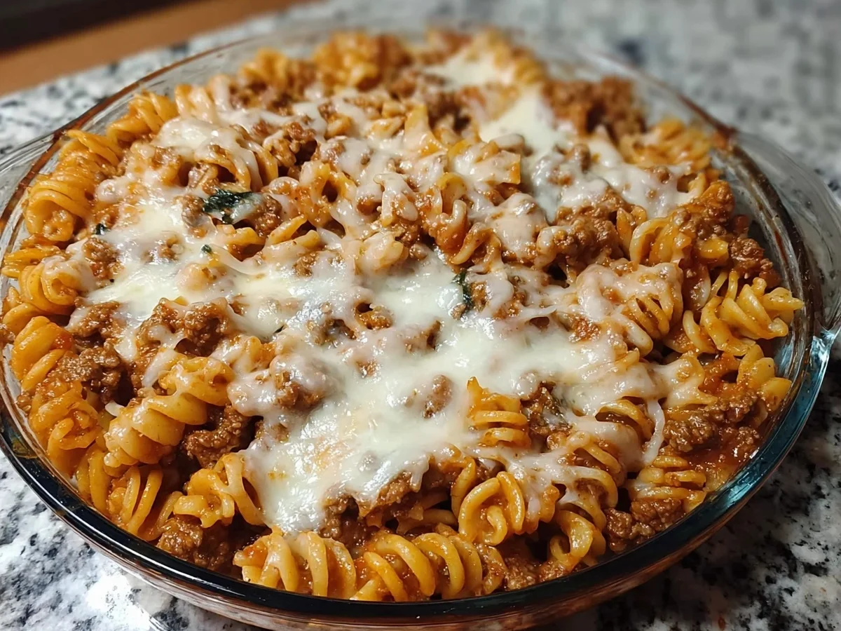 High-Protein Cottage Cheese Pasta Bake with Ground Beef - Featured Image