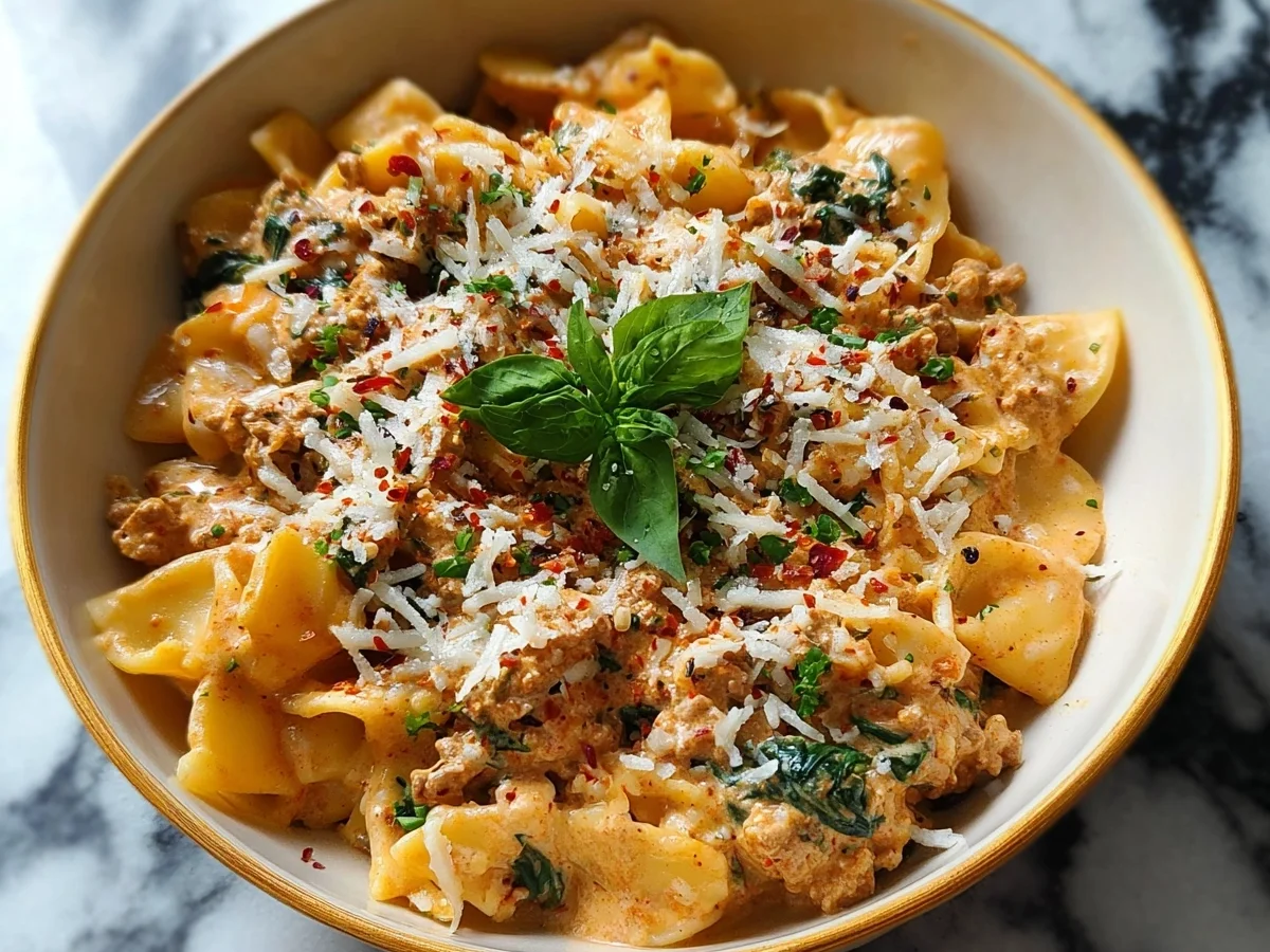 High-Protein Cottage Cheese Pasta with Ground Turkey - Featured Image