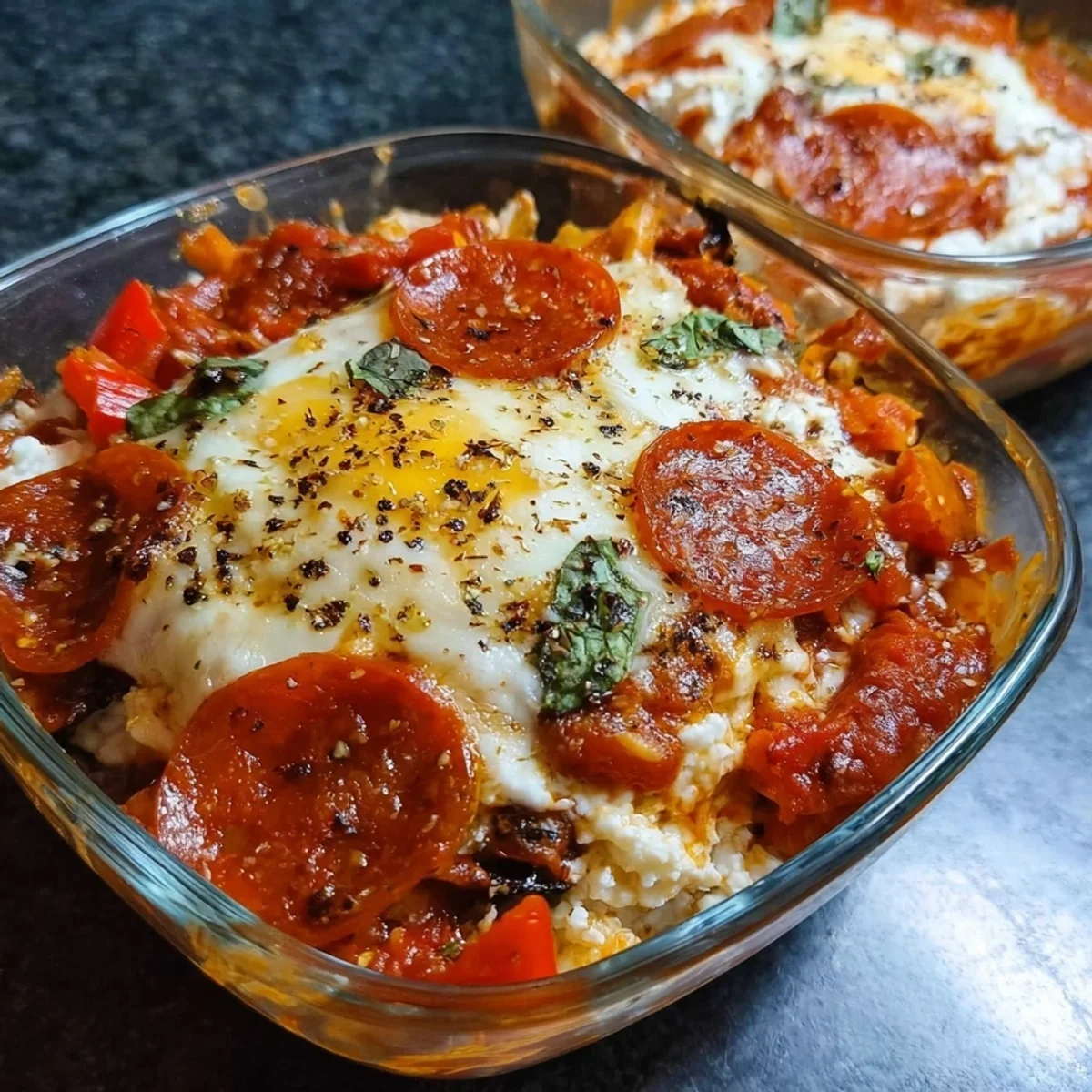 High Protein Cottage Cheese Pizza Bowl: Quick & Easy