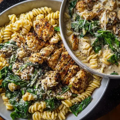 High Protein Garlic Parmesan Pasta Bowls: Quick Meal Prep