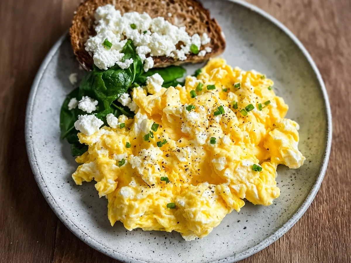 High-Protein Scrambled Eggs & Cottage Cheese - Featured Image