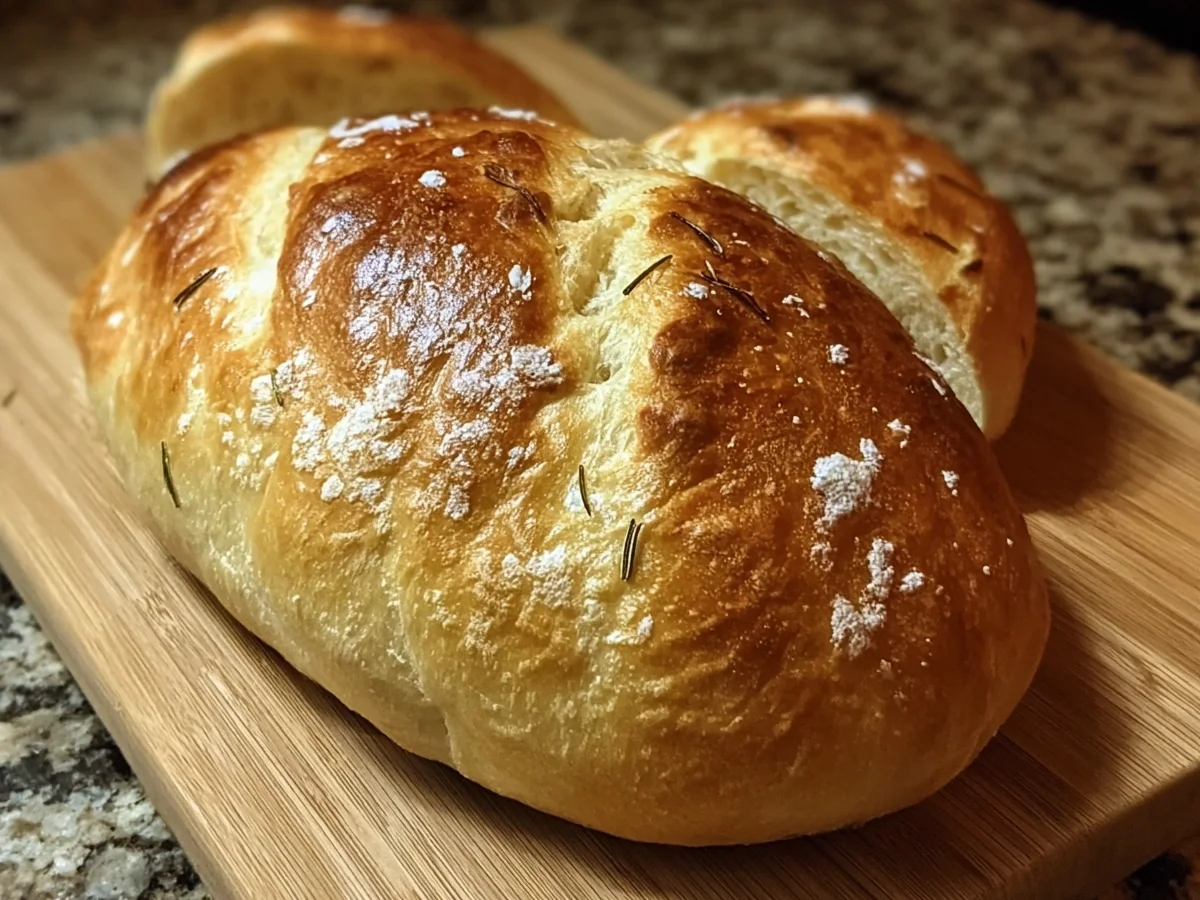 Homemade Crusty Italian Bread Recipe - Featured Image
