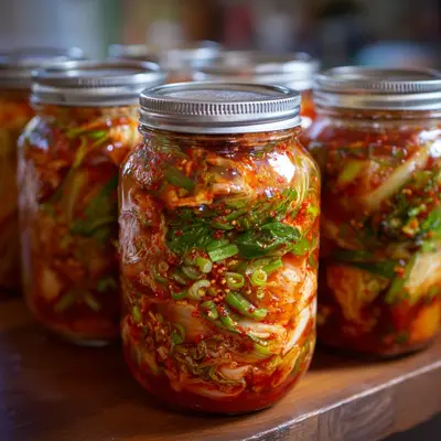 Homemade Korean Fermented Cabbage Kimchi Recipe