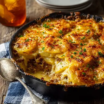 Homestyle Cheesy Hamburger Potato Casserole