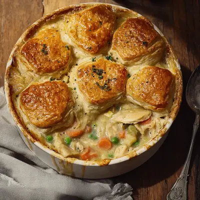 Homestyle Chicken Pot Pie Casserole Bake