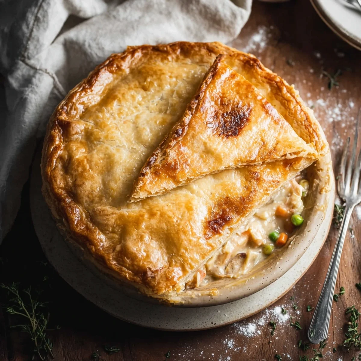 Homestyle Easy Chicken Pot Pie with Flaky Crust