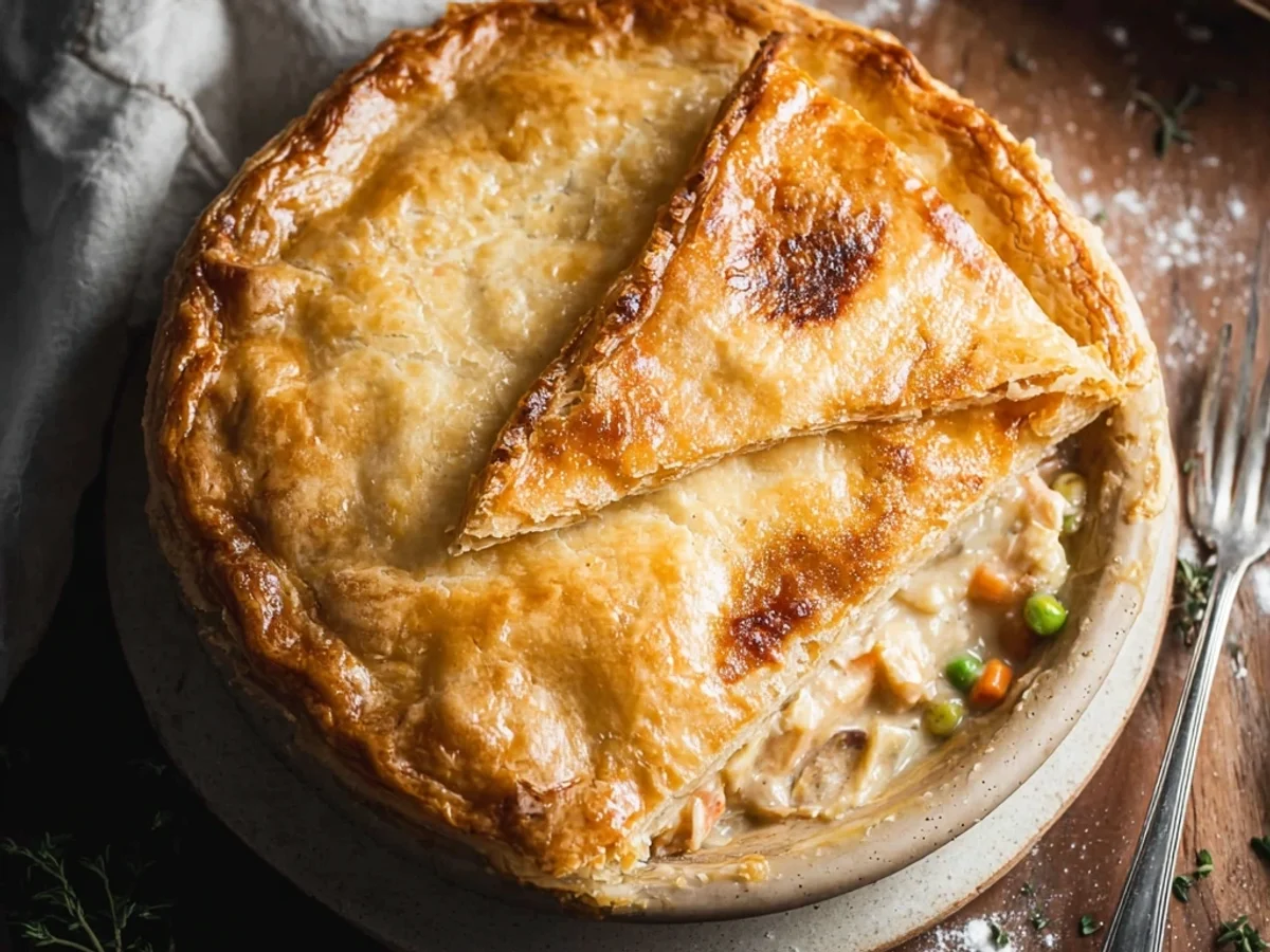 Homestyle Easy Chicken Pot Pie with Flaky Crust - Featured Image