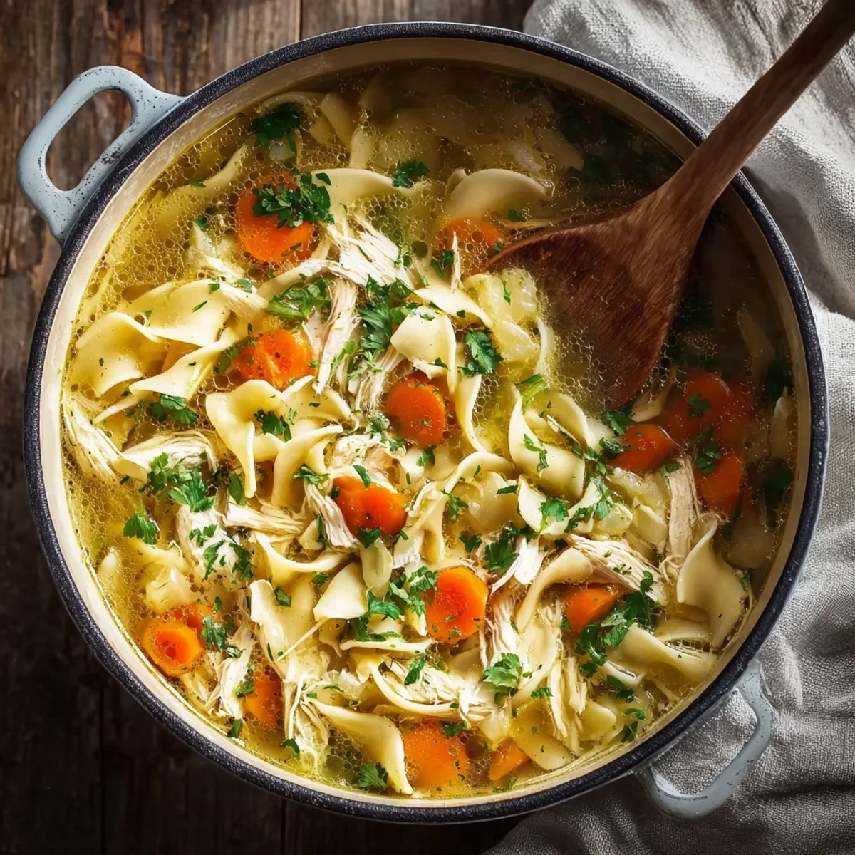 Homestyle Slow Cooker Chicken Noodle Soup for Easy Nights