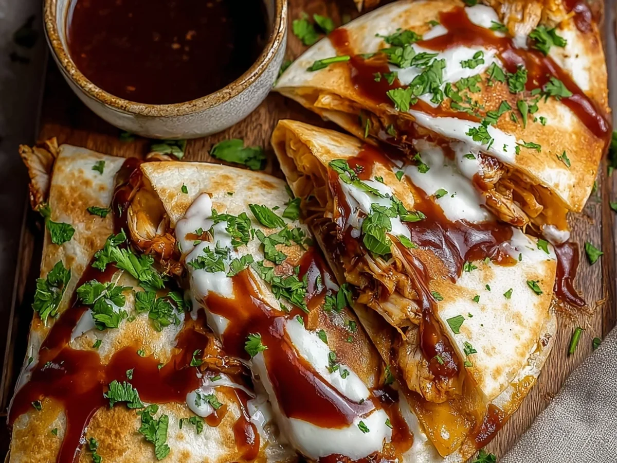 Hot Honey BBQ Chicken Quesadillas Recipe: Sweet & Spicy - Featured Image