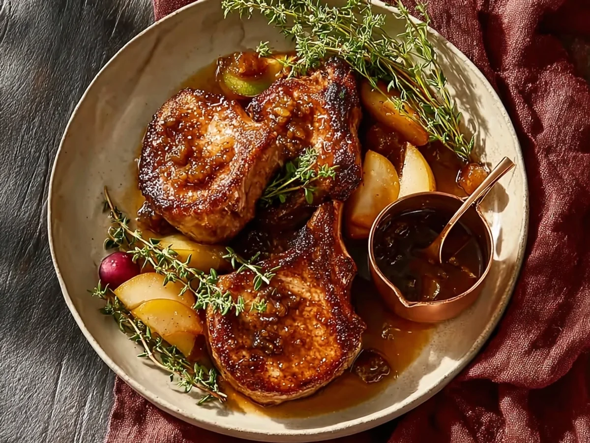 Juicy Apple Butter Lamb Chops: A Sweet & Savory Dinner - Featured Image