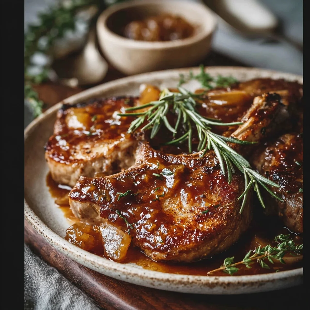 Juicy Apple Butter Lamb Chops: Quick Skillet Recipe