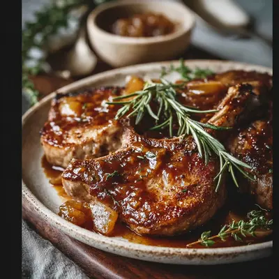Juicy Apple Butter Lamb Chops: Quick Skillet Recipe
