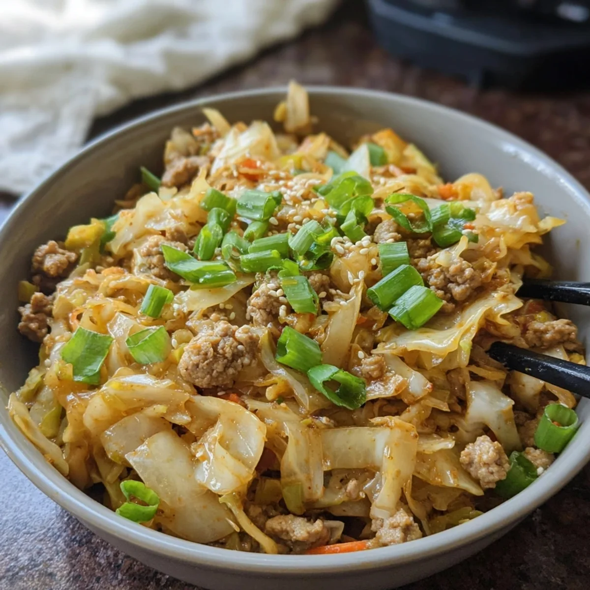 Keto Egg Roll in a Bowl: Quick Asian Dinner Recipe