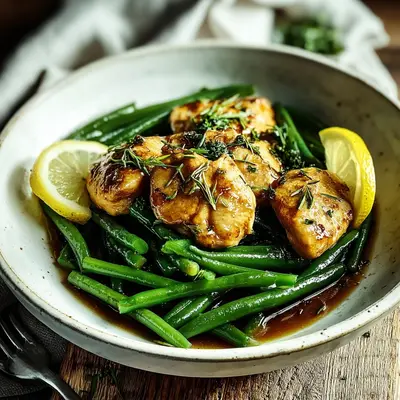 Lemon Garlic Chicken with Green Beans: Your Simple Meal