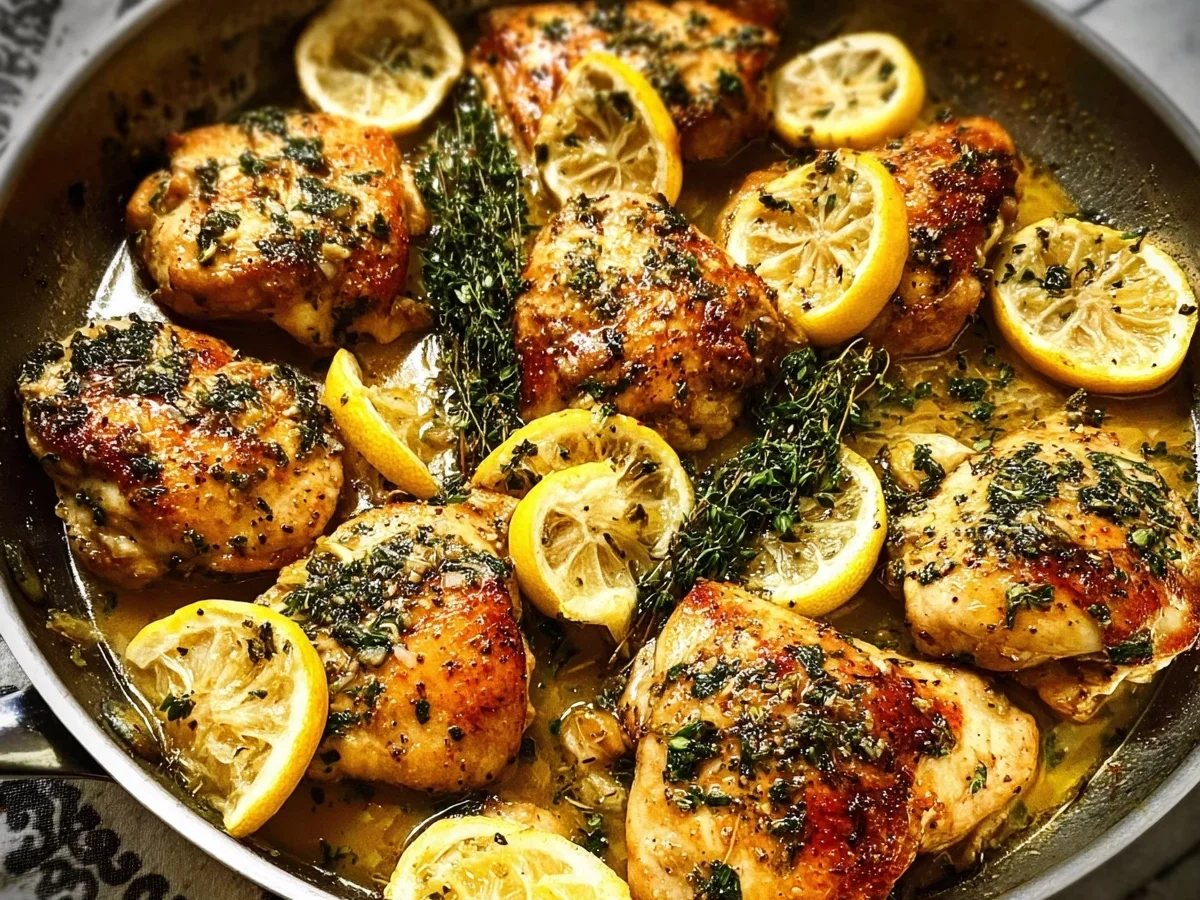 Lemon Garlic Skillet Chicken: Easy 20-Minute Meal - Featured Image