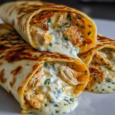 Low Carb Cheesy Garlic Chicken Wraps: Quick Keto