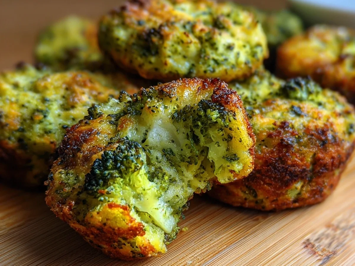 Low-Carb Crispy Broccoli Cheese Rounds - Easy Keto Snack - Featured Image