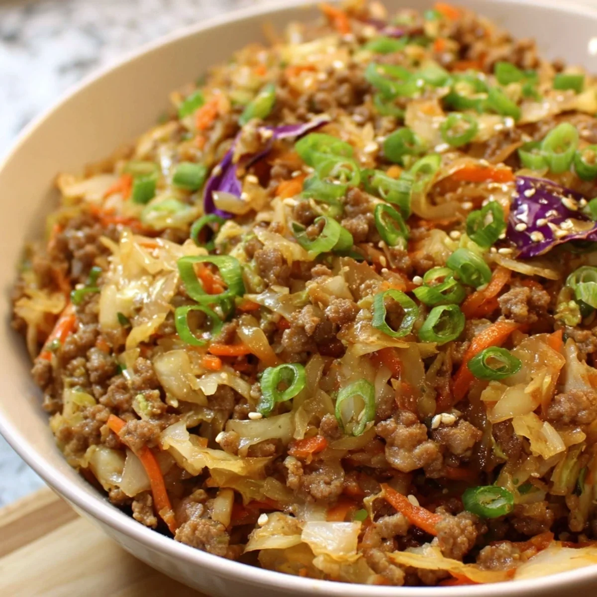 Low Carb Egg Roll in a Bowl: Easy One-Pan Meal
